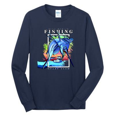 Blue Marlin Fishing Club Tall Long Sleeve T-Shirt