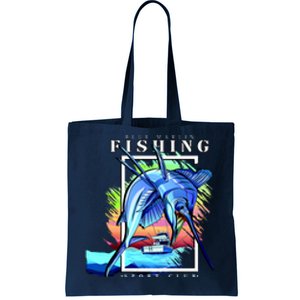 Blue Marlin Fishing Club Tote Bag