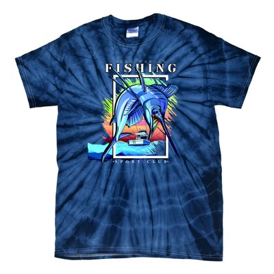 Blue Marlin Fishing Club Tie-Dye T-Shirt