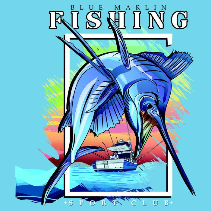 Blue Marlin Fishing Club T-Shirt