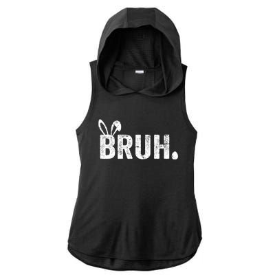 Bruh Meme Funny Saying Bro Greeting Teens Boy Easter Day Ladies PosiCharge Tri-Blend Wicking Draft Hoodie Tank