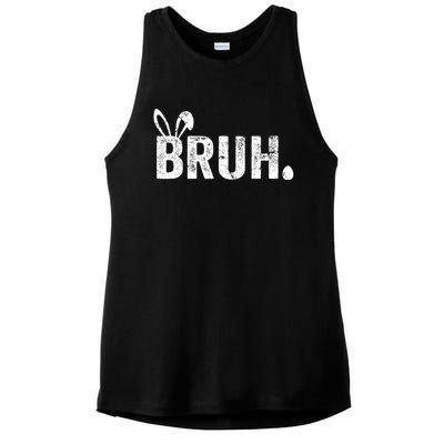 Bruh Meme Funny Saying Bro Greeting Teens Boy Easter Day Ladies PosiCharge Tri-Blend Wicking Tank