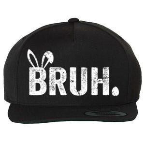 Bruh Meme Funny Saying Bro Greeting Teens Boy Easter Day Wool Snapback Cap