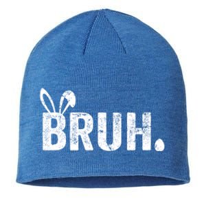 Bruh Meme Funny Saying Bro Greeting Teens Boy Easter Day Sustainable Beanie