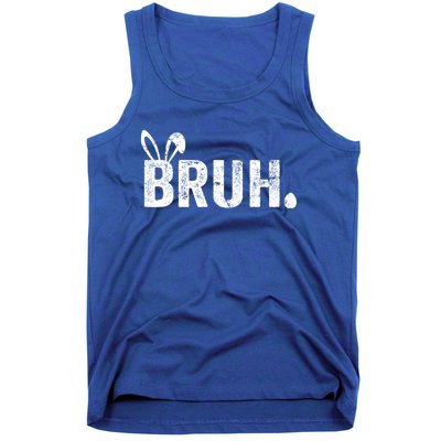 Bruh Meme Funny Saying Bro Greeting Teens Boy Easter Day Tank Top