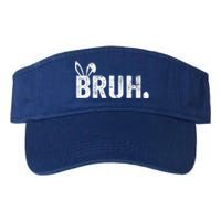 Bruh Meme Funny Saying Bro Greeting Teens Boy Easter Day Valucap Bio-Washed Visor