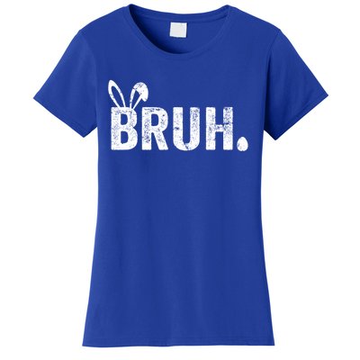 Bruh Meme Funny Saying Bro Greeting Teens Boy Easter Day Women's T-Shirt