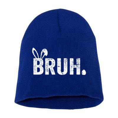 Bruh Meme Funny Saying Bro Greeting Teens Boy Easter Day Short Acrylic Beanie