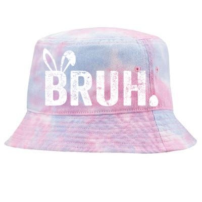 Bruh Meme Funny Saying Bro Greeting Teens Boy Easter Day Tie-Dyed Bucket Hat