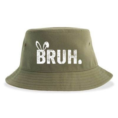 Bruh Meme Funny Saying Bro Greeting Teens Boy Easter Day Sustainable Bucket Hat