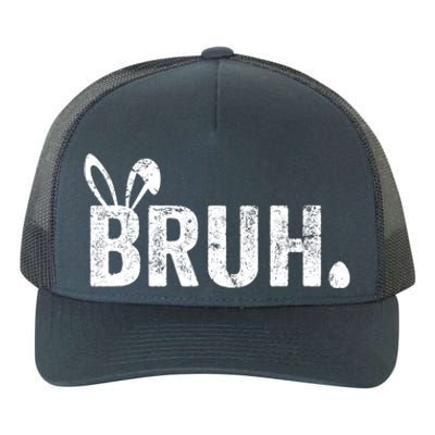 Bruh Meme Funny Saying Bro Greeting Teens Boy Easter Day Yupoong Adult 5-Panel Trucker Hat