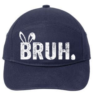 Bruh Meme Funny Saying Bro Greeting Teens Boy Easter Day 7-Panel Snapback Hat