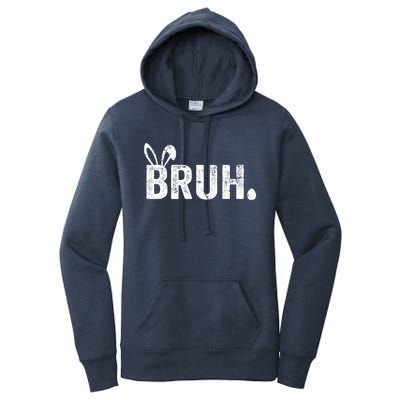 Bruh Meme Funny Saying Bro Greeting Teens Boy Easter Day Women's Pullover Hoodie