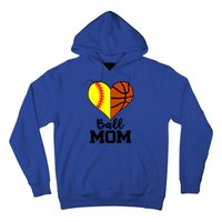 Ball Mom Funny Softball Basketball Player Mom Gift Hoodie