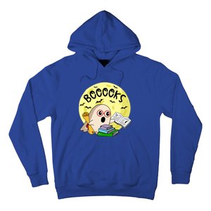 Boooks Moon Ghost Halloween Bookworm Reading Lover Gift Hoodie