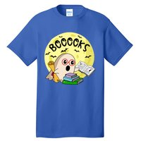 Boooks Moon Ghost Halloween Bookworm Reading Lover Gift Tall T-Shirt