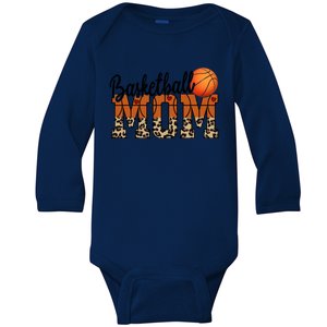 Basketball Mom Gift Funny Ball Mom Cute Letter Gift Baby Long Sleeve Bodysuit