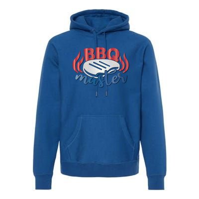 Bbq Master Grilling Gift Barbecuing Barbecue Grill 4th July Gift Premium Hoodie