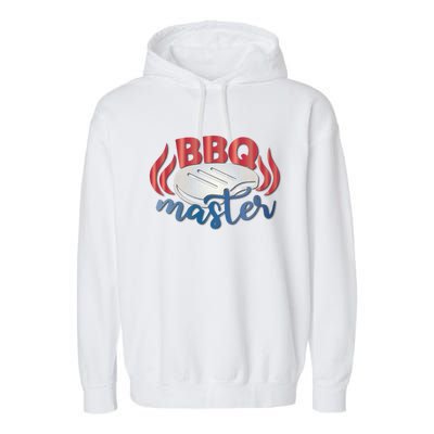 Bbq Master Grilling Gift Barbecuing Barbecue Grill 4th July Gift Garment-Dyed Fleece Hoodie