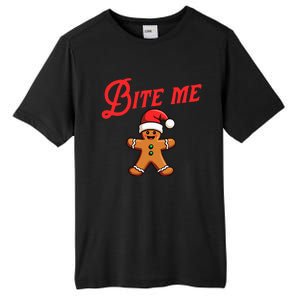 Bite Me Gingerbread Cookie Tall Fusion ChromaSoft Performance T-Shirt