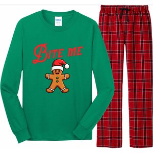 Bite Me Gingerbread Cookie Long Sleeve Pajama Set