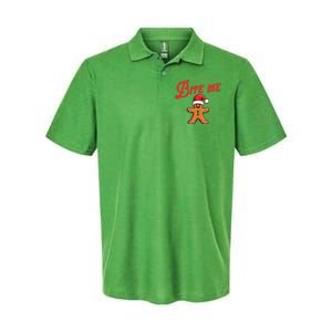 Bite Me Gingerbread Cookie Softstyle Adult Sport Polo