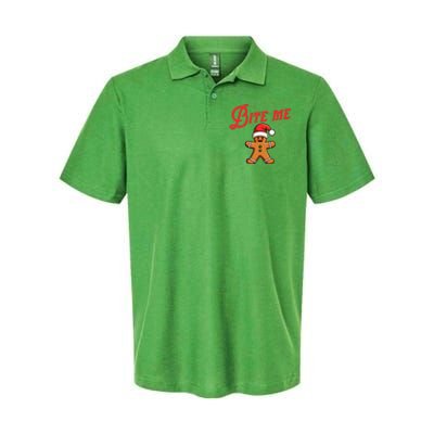 Bite Me Gingerbread Cookie Softstyle Adult Sport Polo