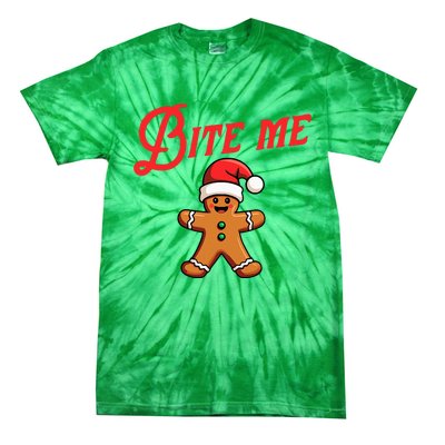 Bite Me Gingerbread Cookie Tie-Dye T-Shirt