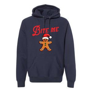 Bite Me Gingerbread Cookie Premium Hoodie