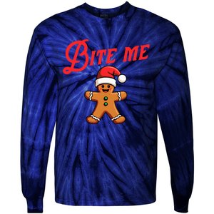 Bite Me Gingerbread Cookie Tie-Dye Long Sleeve Shirt