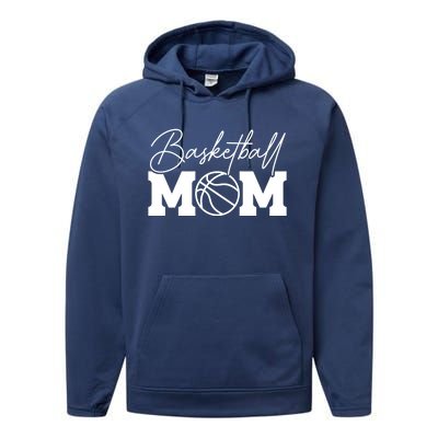 Basketball Mom Gift Performance Fleece Hoodie