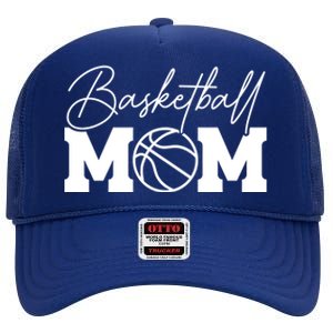 Basketball Mom Gift High Crown Mesh Back Trucker Hat