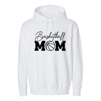 Basketball Mom Gift Garment-Dyed Fleece Hoodie