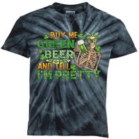 Buy Me Green Beer And Tell I'm Pretty Kids Tie-Dye T-Shirt