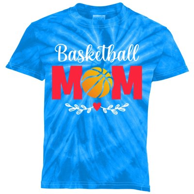 Basketball Mom Gift Kids Tie-Dye T-Shirt