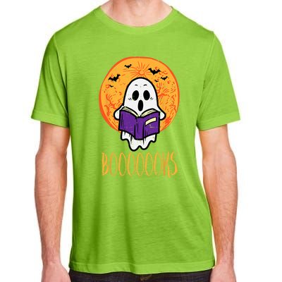 Boooks Moon Ghost Reading Halloween Costume Great Gift Adult ChromaSoft Performance T-Shirt