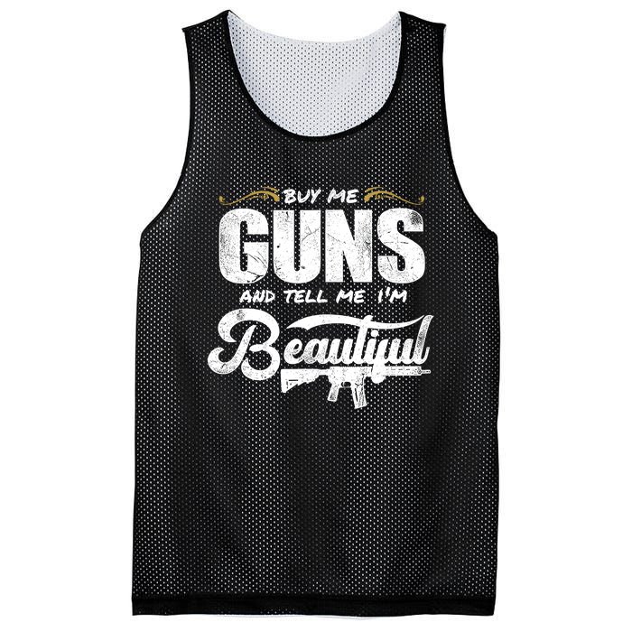 Buy Me Gun And Tell Me IM Beautiful Mesh Reversible Basketball Jersey Tank