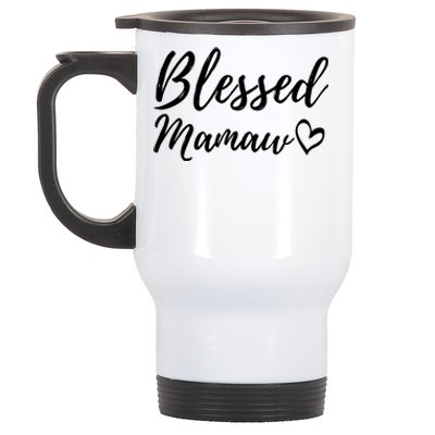 Blessed Mamaw Gift Christmas Family Matching Thanksgiving Cool Gift Stainless Steel Travel Mug