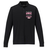 Best Moms Get Promoted To Grandma MotherS Day Performance Long Sleeve Polo