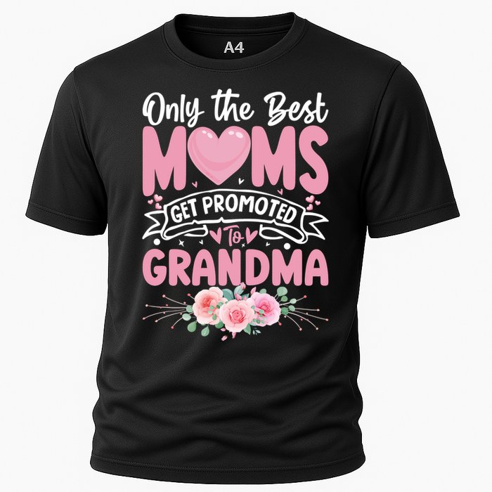 Best Moms Get Promoted To Grandma MotherS Day Cooling Performance Crew T-Shirt