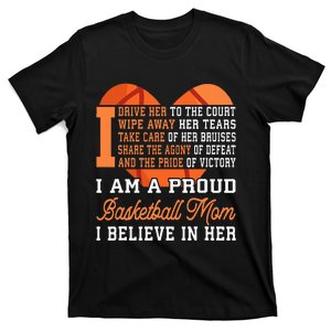 Basketball Mom Game Day Outfit Mothers Day Gift T-Shirt