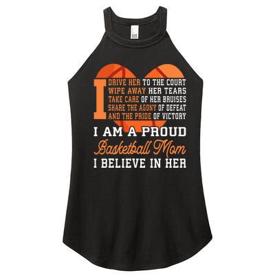 Basketball Mom Game Day Outfit Mothers Day Gift Women’s Perfect Tri Rocker Tank