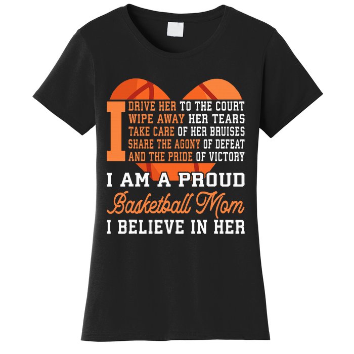 Basketball Mom Game Day Outfit Mothers Day Gift Women's T-Shirt