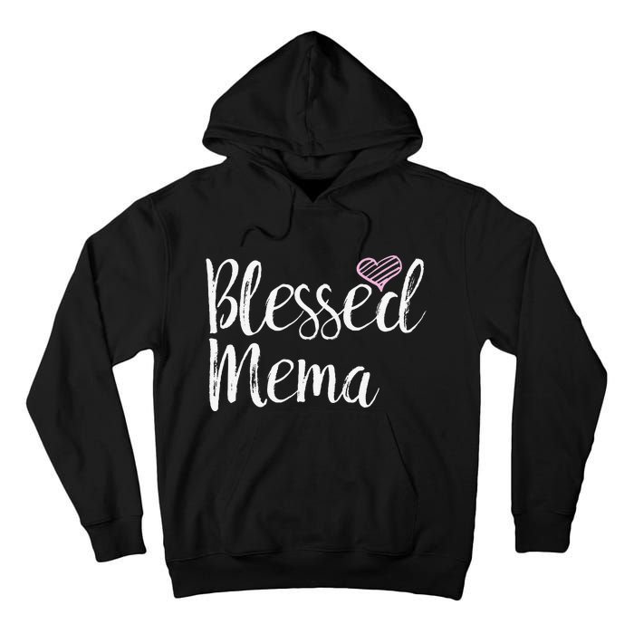 Blessed Mema Grandma Gifts Tall Hoodie