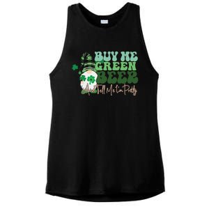 Buy Me Green Beer And Tell Me I'm Pretty Ladies PosiCharge Tri-Blend Wicking Tank