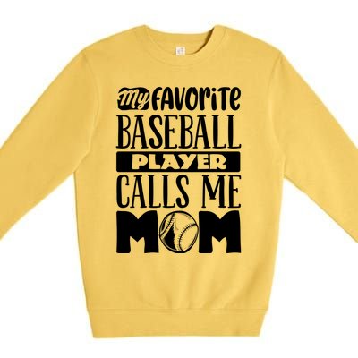 Baseball Mom Great Gift Baseball Lover Cool Gift Premium Crewneck Sweatshirt