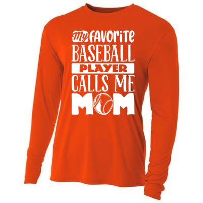 Baseball Mom Great Gift Baseball Lover Cool Gift Cooling Performance Long Sleeve Crew