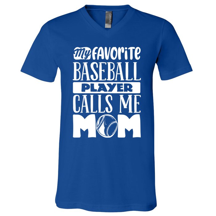 Baseball Mom Great Gift Baseball Lover Cool Gift V-Neck T-Shirt