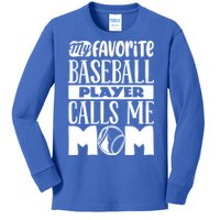 Baseball Mom Great Gift Baseball Lover Cool Gift Kids Long Sleeve Shirt