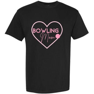 Bowling Mom Gift Cute Bowling GIfts Pink Bowling Ball Garment-Dyed Heavyweight T-Shirt